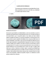 Clasificación de Minerales