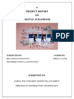 A Project Report ON Digital Scrapbook: Parul Polytechnic Institute (1St Shift) Diploma in Information Technology