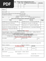 Cottage - Reservation & Registration Form