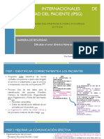 Metas Internacionales de Seguridad Del Paciente