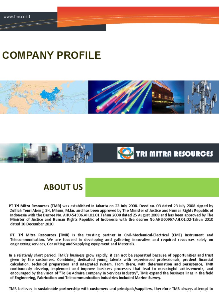  Company  Profile  PT Tri Mitra  Resources Electric Power 