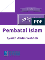 Nawaqidhul Islam - Pembatal Islam - Matan Dan Terjemah - Revisi