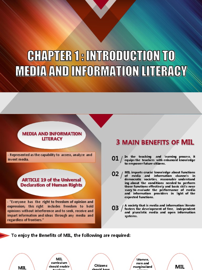 Introduction to Media and Information Literacy | PDF | Mass Media ...
