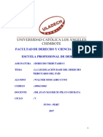 Monografia La Legislación Base Del Derecho Tributario Del País PDF