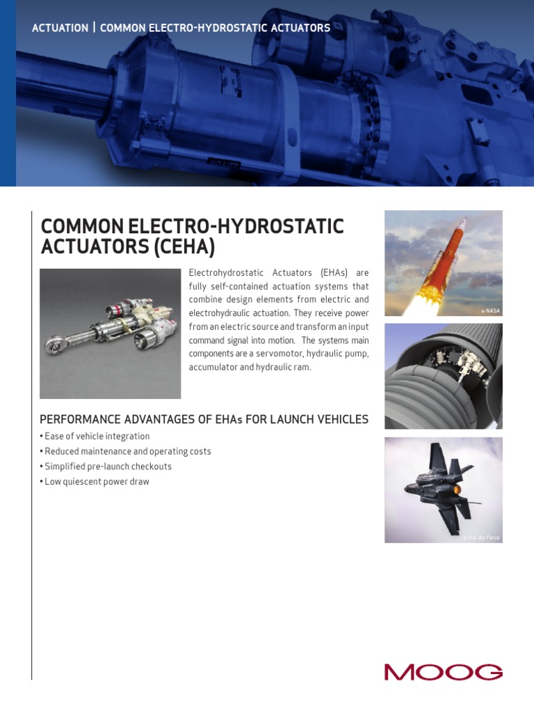 Actuation - Common Electro-Hydrostatic Actuators | PDF | Actuator ...