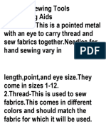 Types of Sewing Tools
