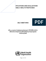 Deltamethrin Eval Specs WHO November 2017 PDF