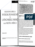 Orlando Lima Interdisciplina y latinoamericanismo