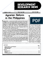 Agrarian Reform: in The Philippines