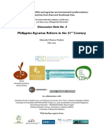 Philippine Agrarian Reform in The 21 Century: Discussion Note No. 2