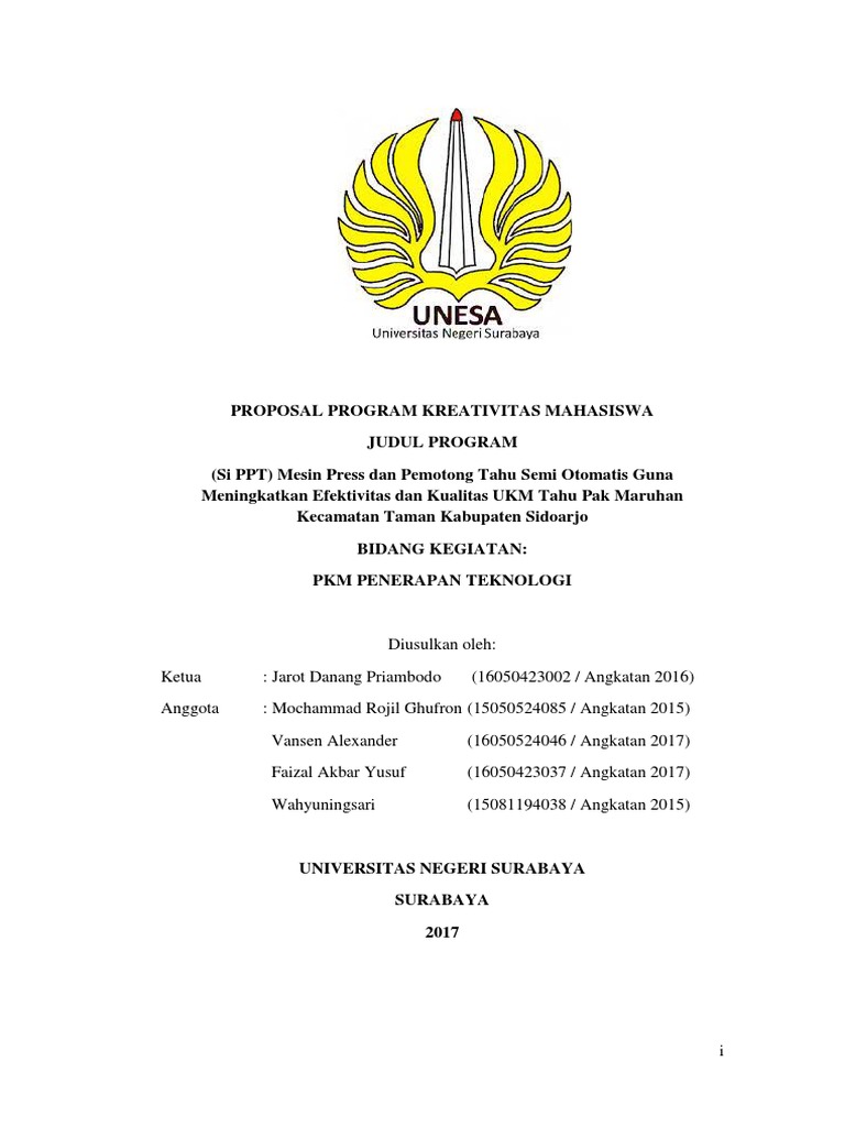 Jarot Danang Priambodo - Universitas Negeri Surabaya - PKMT Rev | PDF