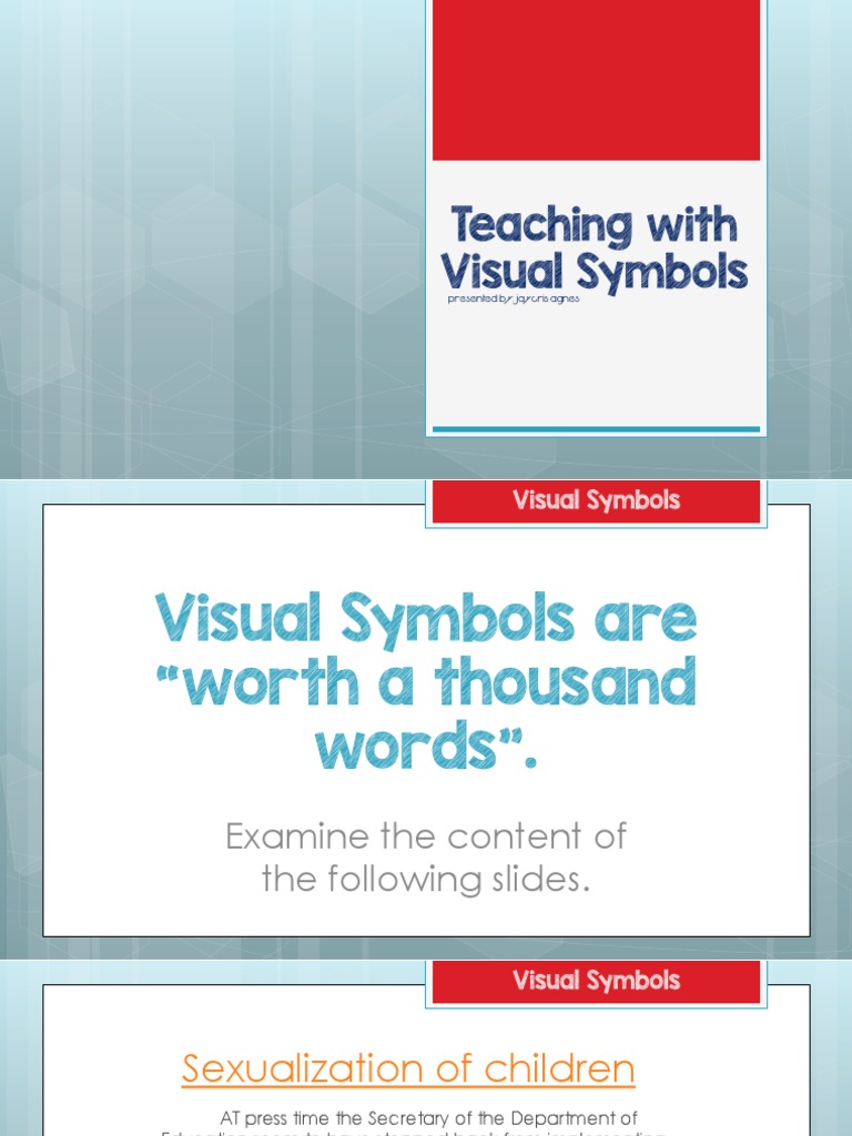 PEIM - PPT6 Teaching With Visual Symbols PDF | PDF | Business
