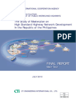 Jica-Dpwh Study of Masterplan On High Standard Highway Network Development in PH PDF