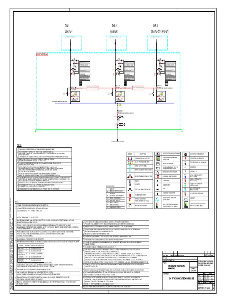 DG Synchronization Panel Wiring Diagram | PDF | Switch | Relay