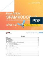 User Guide SPSE 4.3 (Spamkodok v2) User Pokja Pemilihan 5 Desember 2018 PDF
