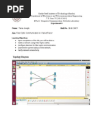 Experiment 8 Name: Roll No.: : Fiber Optic Communication in Packettracer