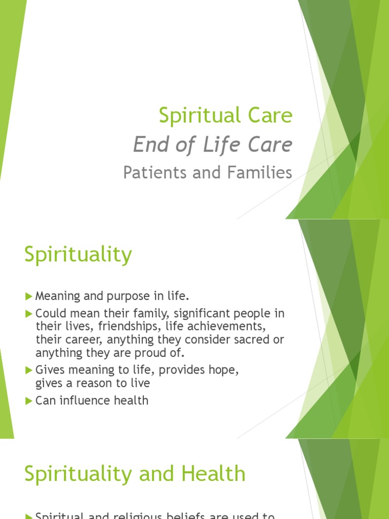 Spiritual Care: End of Life Care | PDF