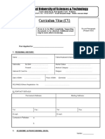 Curriculum Vitae (CV)