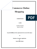 E-Commerce Online Shopping: Submitted by