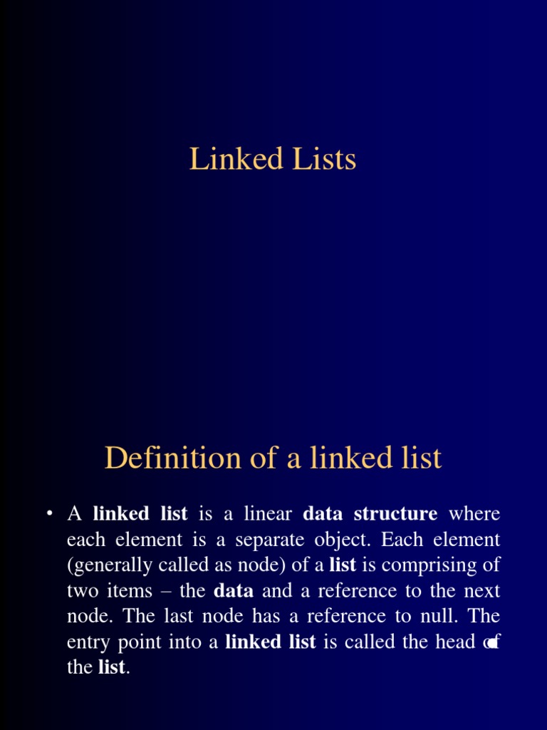 Linked Lists: Types, Pros & Cons | PDF | Pointer (Computer Programming ...