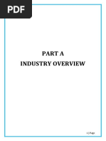 Part A Industry Overview: 1 - Page