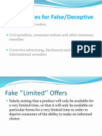 Ads Penalties For False/Deceptive