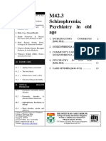 M42 3 Schizophrenia Psychiatric in Old Age