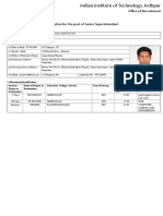O Ce of Recruitment: Mahesh Chawla 1. Personal Details