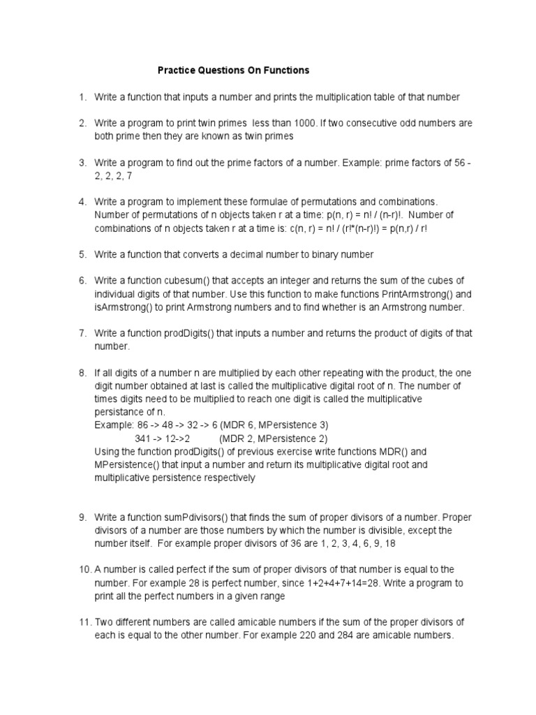 Assignment Python Functions | PDF | Numbers | Prime Number