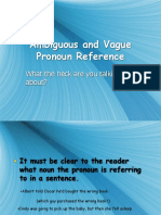 3 Grammar Ambiguous Vague Pronoun Reference