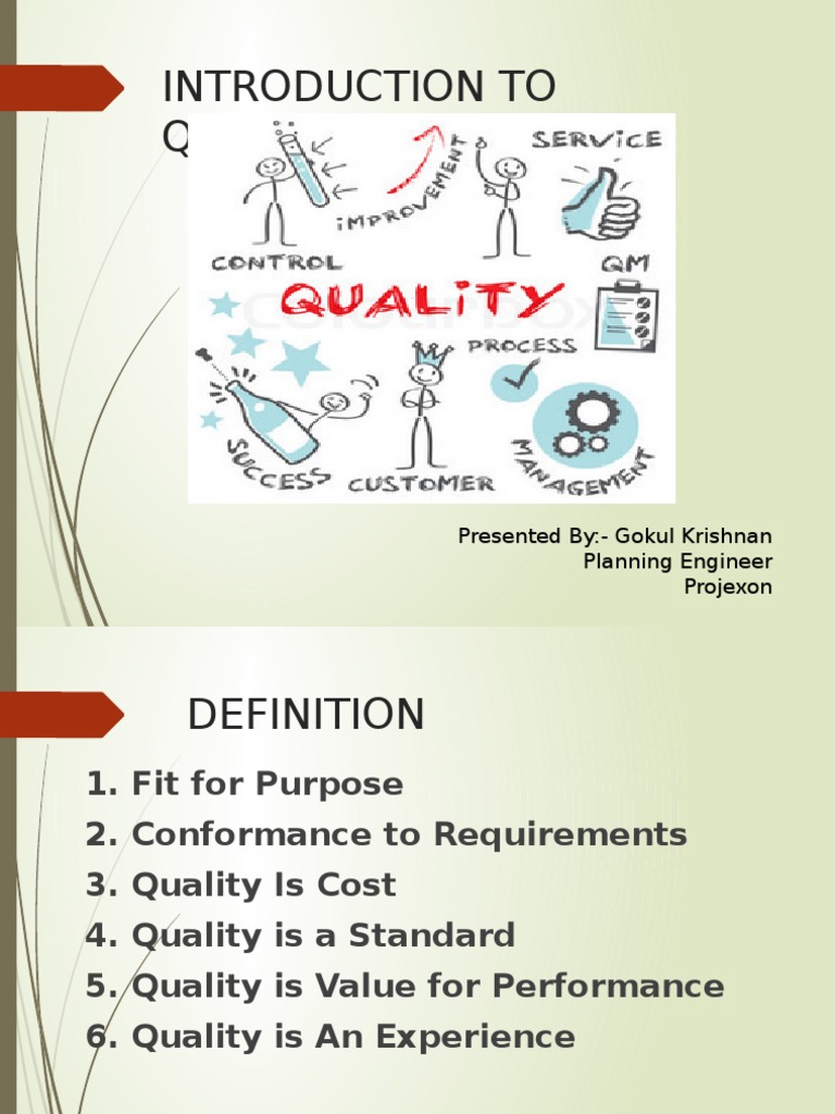 Introduction to Quality Management | PDF | Technology & Engineering