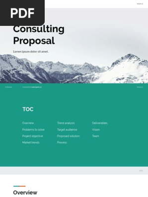 Consulting Proposal