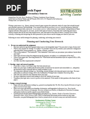 Writing Research Paper