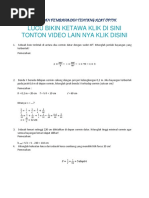 Soal Dan Pembahasan Tentang Alat Optik