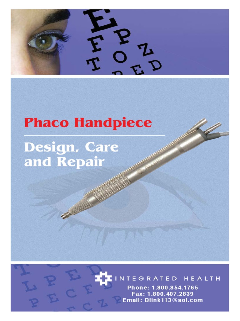 Phaco Handpiece Design, Care and Repair PDF Nature