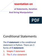 Chapter-4 Conditional and Iterative Statements in Python