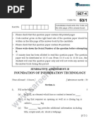 CBSE Class 10 Foundation of Information Technology SET 4 Annual Question Paper 2017 (Delhi Scheme).pdf