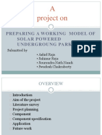 A Project On: Preparing A Working Model of Solar Powered Undergroung Parking
