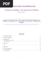 Ee-222 Electric Machines Lab: G Raghunath 170020025, Uday Singh Meena 170020014