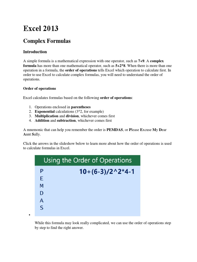 Complex Formulas And Functions Pdf Function Mathematics