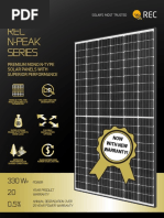 REC N Peak Solar Panel Datasheet