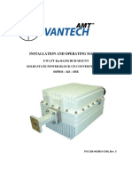 Installation and Operating Manual: 8 Watt Ku-Band Hub-Mount Solid State Power Block Up-Converter (SSPB) SSPBM - K8 - Dse