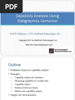 Capability Analysis Using Statgraphics Centurion: Neil W. Polhemus, Cto, Statpoint Technologies, Inc