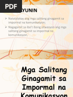 Mga Impormal Na Salita