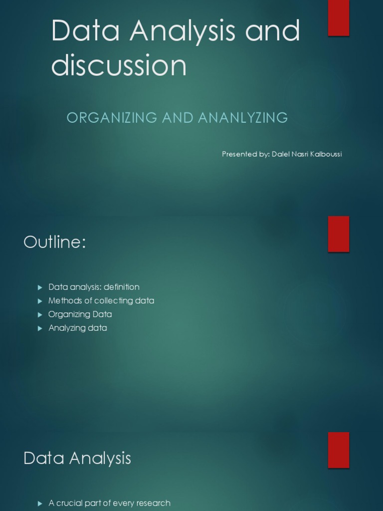 A Comprehensive Guide to Organizing, Analyzing, and Interpreting ...