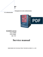 ISO9001 Quality Management Certified EDS800 Inverter Manual