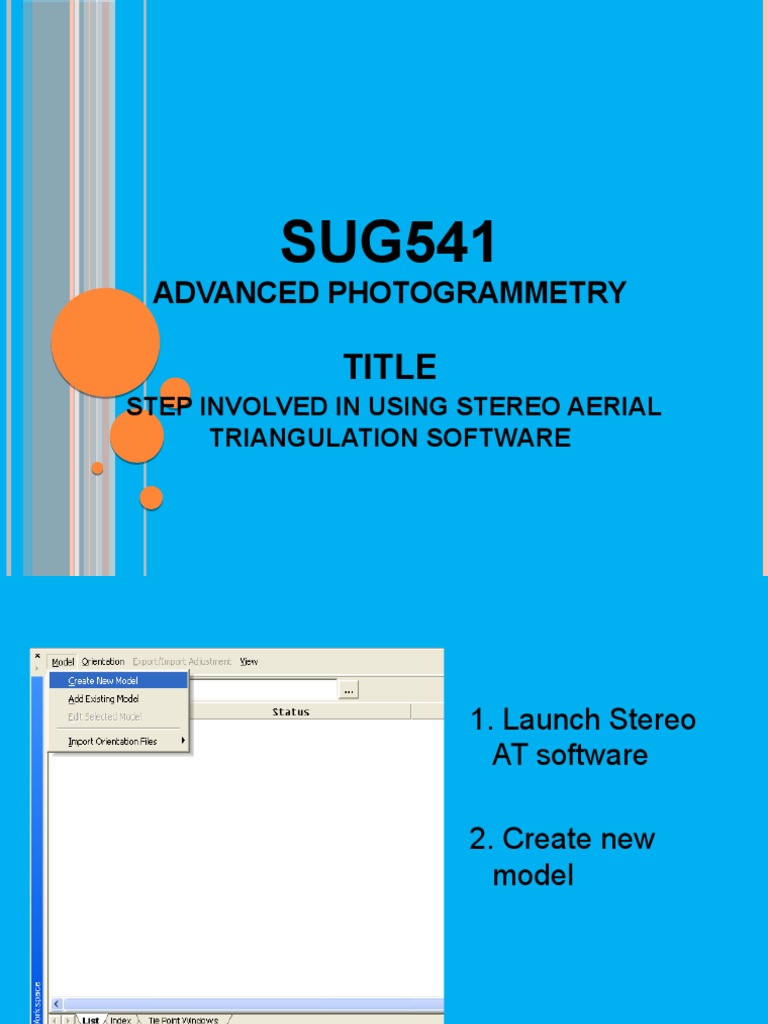 Aerial Triangulation Software Steps | PDF | Software | Computer Vision