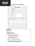 Form Data Pelanggan