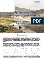 The Afghan War: Key Developments and Metrics: Anthony H. Cordesman