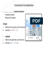 Electrochemical Consideration 